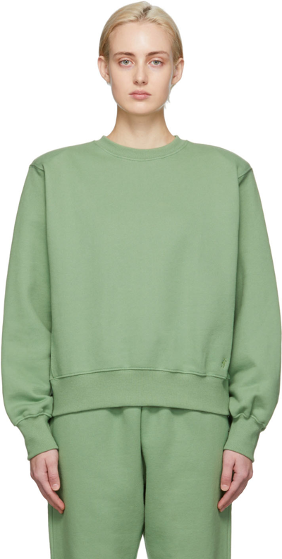 The Frankie Shop Womens Mossy Green Vanessa Relaxed-fit Cotton-jersey Sweatshirt S