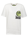 Barrow Cotton T-shirt With Contrasting Logo Print In White