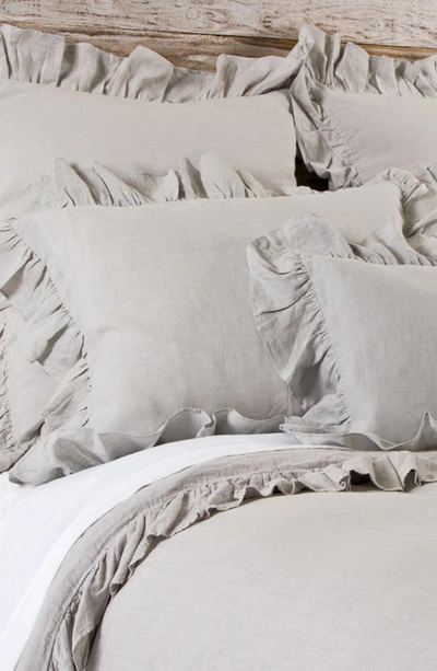 Pom Pom At Home Charlie Linen Duvet In Flax