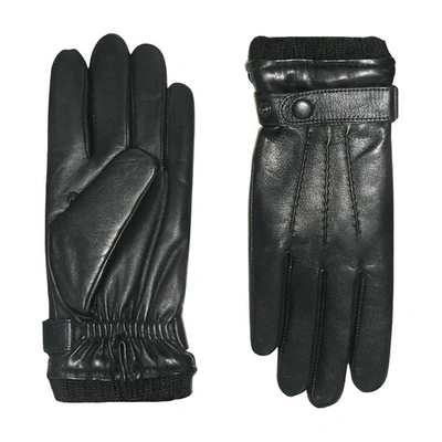 Agnelle Georges Tactile Gloves In Noir