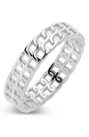 Sterling Forever Sterling Silver Chain Link Ring