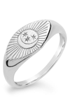 STERLING FOREVER STARRY NIGHTS SIGNET RING
