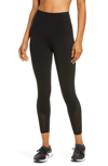 Spanx Every.wear Laser Wave Pocket 7/8 Active Leggings In Black