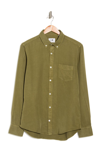 Nn07 Manza Slim Fit Button-down Shirt In Leaf Green