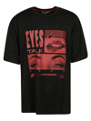 Dolce & Gabbana Eyes Talk Graphic-print T-shirt In Black