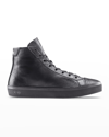 KOIO LEATHER HIGH-TOP COURT SNEAKERS