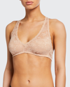 Cosabella Never Say Never Racie Racerback Wireless Bralette In Pink Pattern