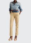 RALPH LAUREN TAMIA BUTTON-DOWN CHAMBRAY SHIRT