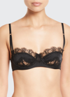 KIKI DE MONTPARNASSE SENSUEL LACE-TRIM UNDERWIRE BALCONETTE BRA