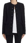 Dolce & Gabbana Single-breasted Tweed Jacket In N0000 Nero