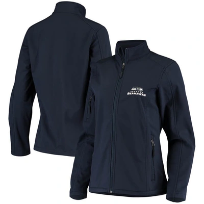 DUNBROOKE COLLEGE NAVY SEATTLE SEAHAWKS FULL-ZIP SONOMA SOFTSHELL JACKET