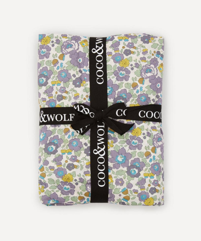 Coco & Wolf Betsy Organic Single Fitted Sheet In Assorted