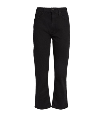 Mother Rider Slim Fit Jeans In Black
