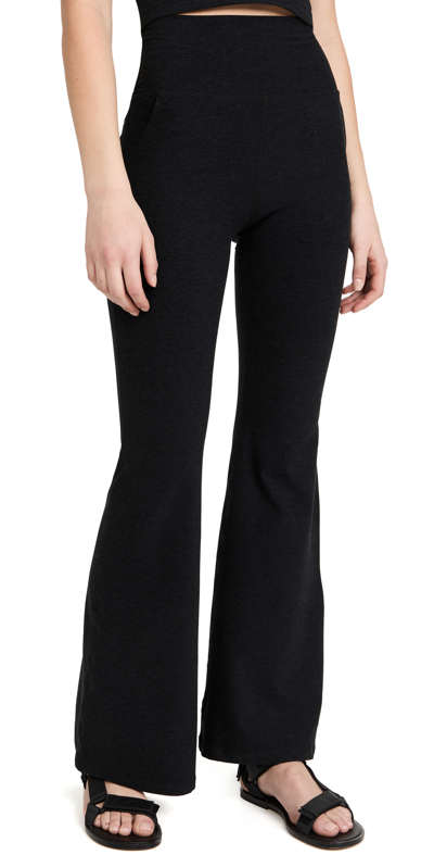 Beyond Yoga Spacedye Love The Bump Maternity Pocket Midi Legging In Darkest Night