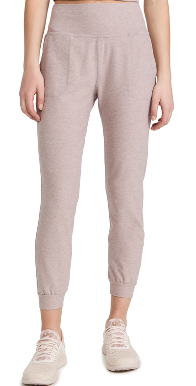 Beyond Yoga Spacedye Midi Joggers In Chai