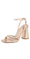 Sam Edelman Kia Womens Strappy Ankle Strap Heel Sandals In Gold