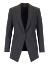 Theory Etiennette Blazer In Good Wool In Grey