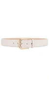 B-low The Belt Kennedy Leather Buckle Belt In Cream