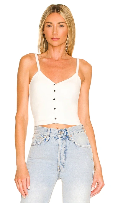 All The Ways Aria Snap Button Top In White