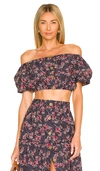Eberjey Harper Top In Navy