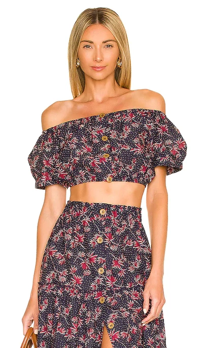 Eberjey Harper Top In Midnight Blue