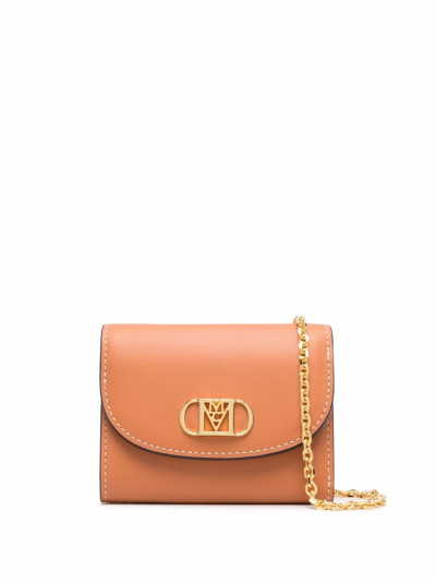 Mcm Mini Mode Travia Chain Wallet In Neutrals