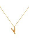 LOVENESS LEE Y ALPHABET PENDANT NECKLACE