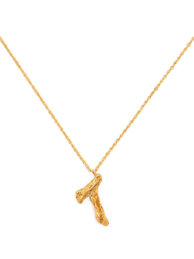 Loveness Lee T Alphabet Pendant Necklace In Gold