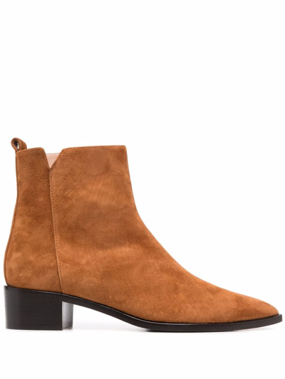 Scarosso Alba Suede Boots In Brown