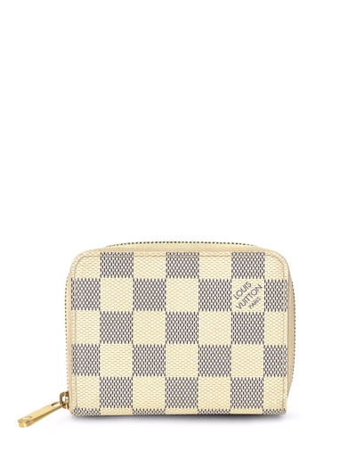 Pre-owned Louis Vuitton  Zippy Coin Purse In White