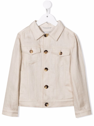 Brunello Cucinelli Beige Lightweight Jacket Teen Boy