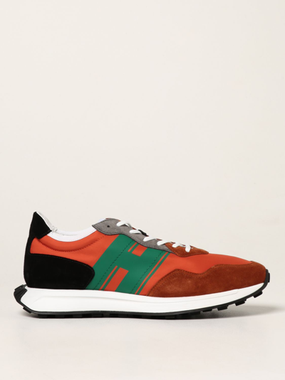 Hogan Sneakers H601 Greenblackorange In Green,black,orange