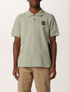 BELSTAFF POLO SHIRT IN PIQUE COTTON WITH LOGO,359115055