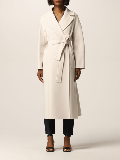 's Max Mara Amie Relaxed-fit Wool Coat In Yellow Cream