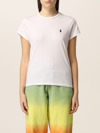 Polo Ralph Lauren Polo Pony Slim Cotton T-shirt In White