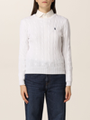 Polo Ralph Lauren Cable Sweater In White