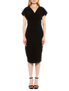 Alexia Admor Women's Draped Surplice Sheath Dress In Black