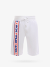 Gcds Cute Tape Logo Drawstring Shorts In White