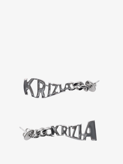 K Krizia Earrings In Silver