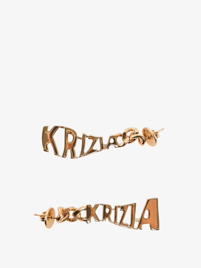 K Krizia Earrings In Gold