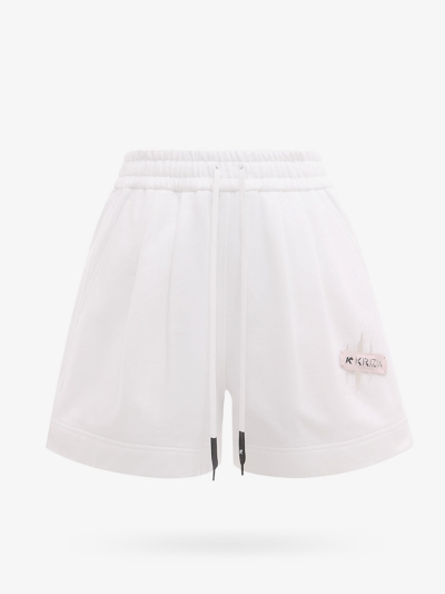 K Krizia Cotton Shorts Witrh Frontal Pinces - Atterley In White
