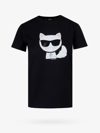 Karl Lagerfeld Choupette Graphic-print T-shirt In Black