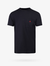 Peuterey Logo-embroidered Cotton T-shirt In Blue
