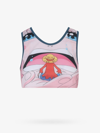 Gcds Pink One Piece Edition Shirahoshi Cropped Tank Top In Pink