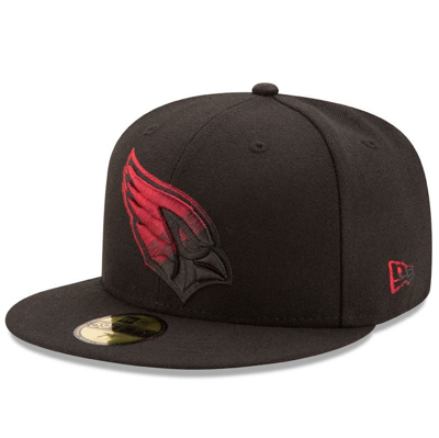 New Era Black Arizona Cardinals Color Dim 59fifty Fitted Hat
