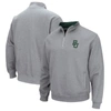 Colosseum Men's Heathered Gray Baylor Bears Tortugas Team Logo Quarter-zip Jacket In Heather Gray