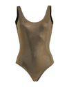 Fisico One-piece Swimsuits In Green
