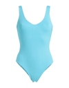 Fisico Cristina Ferrari One-piece Swimsuits In Turquoise