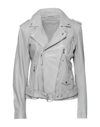 Be Edgy Jackets In Light Grey
