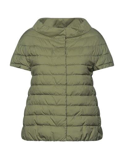 Herno Down Jackets In Military Green